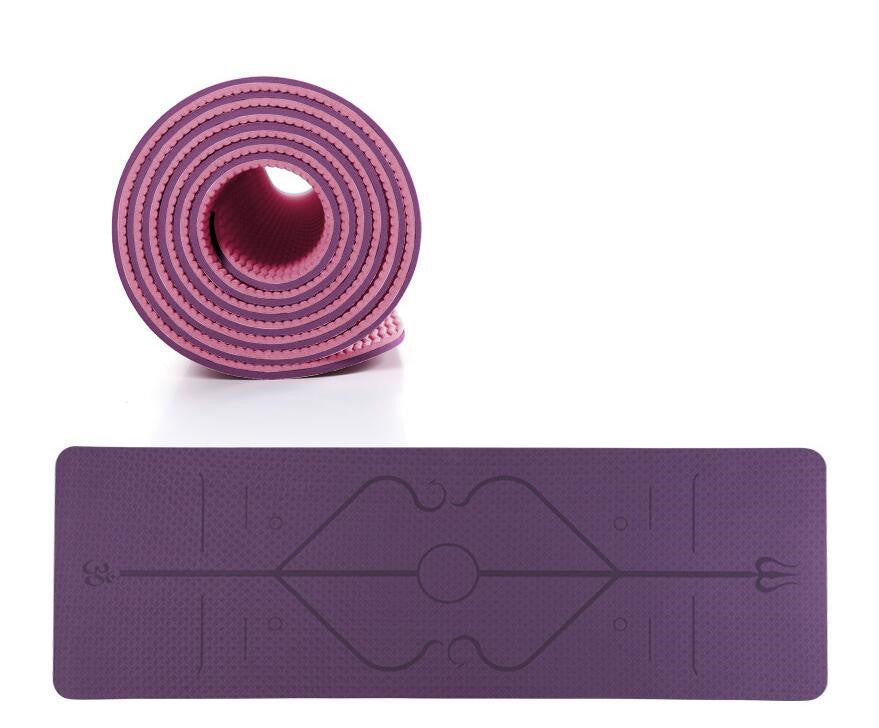 TPE Yoga Mat Non Slip Carpet Environmental Fitness