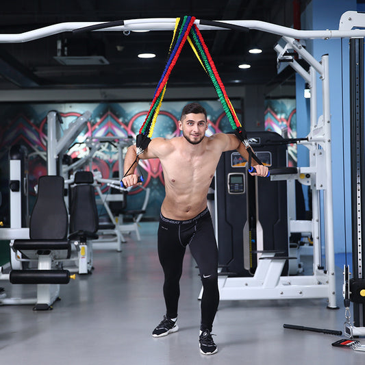 Pull rope set tpe100 pounds multifunctional elastic rope